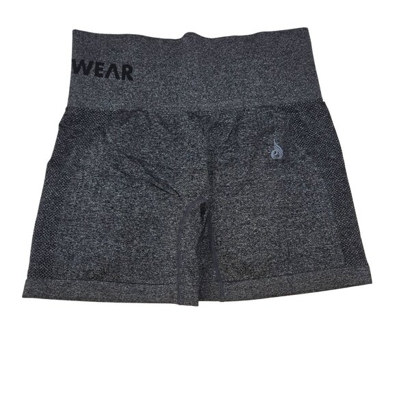Ryderwear High-Waisted Seamless Staples Compression Shorts M Dark Grey - Picture 1 of 6